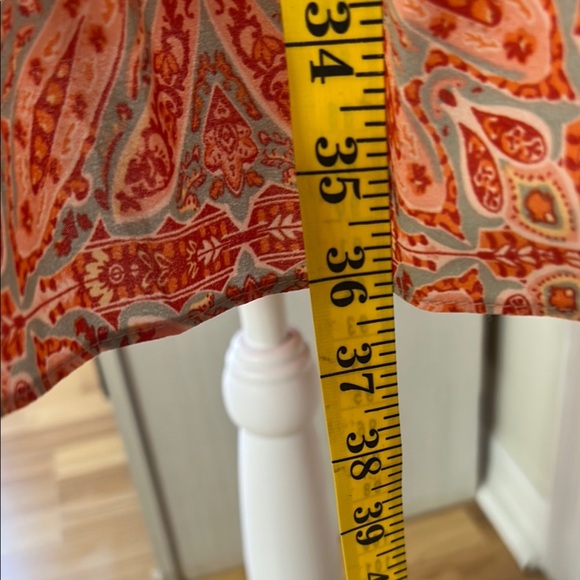 Sanctuary Coral/Grey Print Oversized Tiered Ruffled Sundress Sz S - Picture 8 of 16